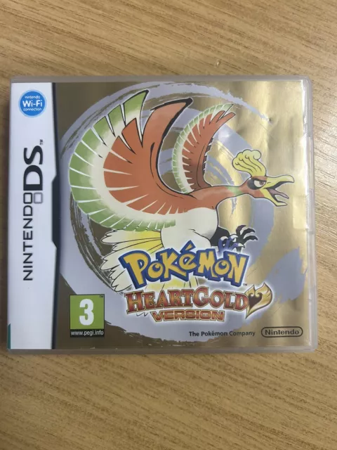 Nintendo DS Pokemon Heart Gold - Game Case, Manuals, Cart  *No Pokewalker*