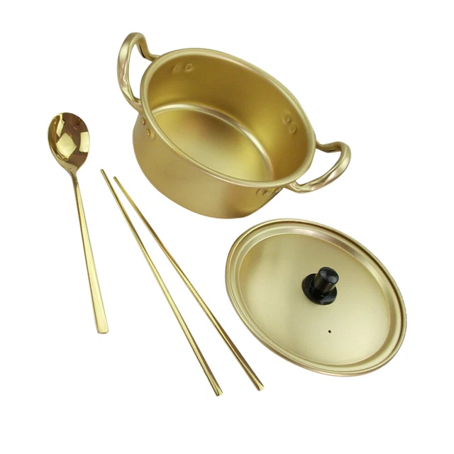 Pentola per pasta istantanea metallo coreano istantanea Ramyun hot pot ciotola per mescolare