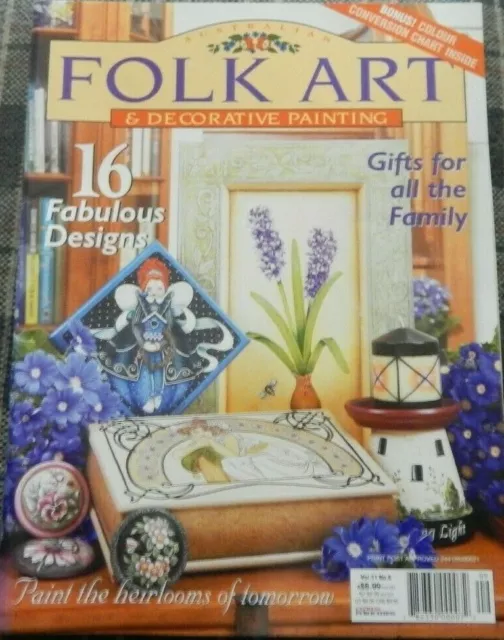 Folk Art & Decorative Painting Magazine Vol 11 No 6 Pattern Included Australian