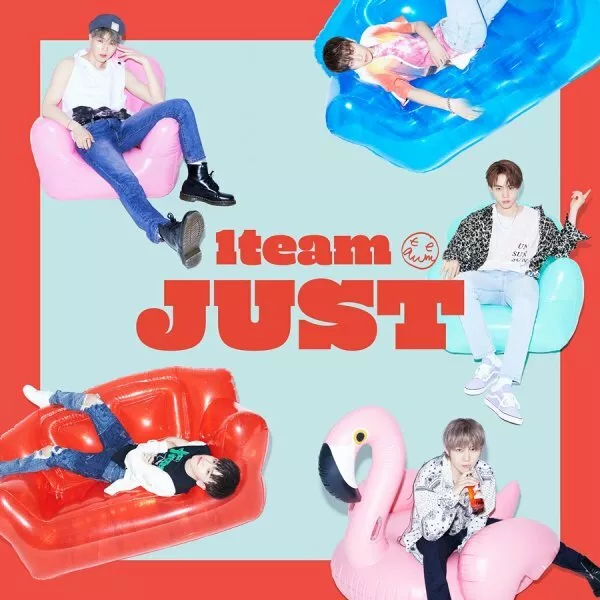 1TEAM [JUST] 2nd Mini Album CD+Buch+Lyrics+3 Karte+6 Fost Karte+2 Sticker SEALED 2