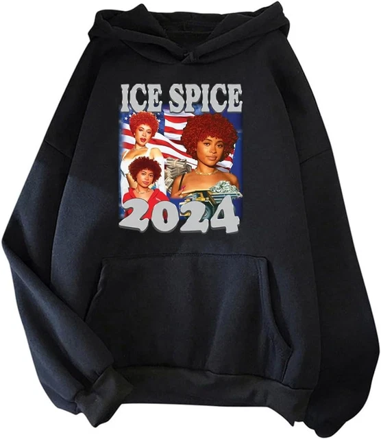 ICE SPICE MERCH Summer 2024 Tour Black Sweatshirt Gift Fans Music All