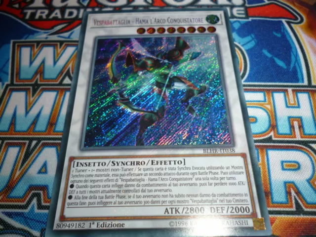 Yu Gi Oh Vespabattaglia Hama L'arco Conquistatore - Blhr It 038 - Rara Segreta -