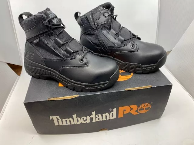Timberland PRO Men's 6" Valor Soft-Toe Waterproof Side-Zip Work Boot 4W