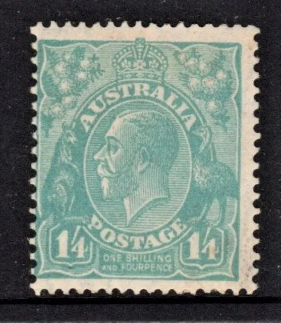 Australia KGV Mint 1/4d (1s4d)Turquoise. SMW 13½ x 12½. (6335)