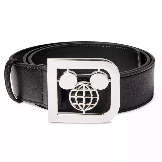 Disney Walt Disney World ''D'' Icon Mickey Mouse Belt for Adults Size XS-M