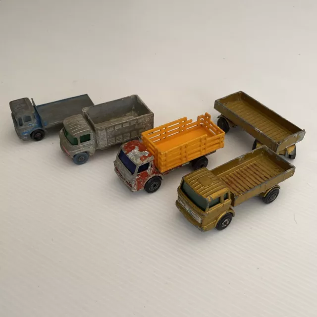 Vintage Matchbox Series Mercedes  Truck & Trailer No 1 Superfast Lesney Site Hut