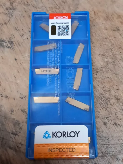 10 Korloy MGMN200-G NC3030