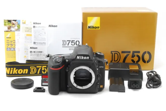SC 98! [TOP MINT w/Box] Nikon D750 24.3 MP Digital SLR Camera Body Black JAPAN