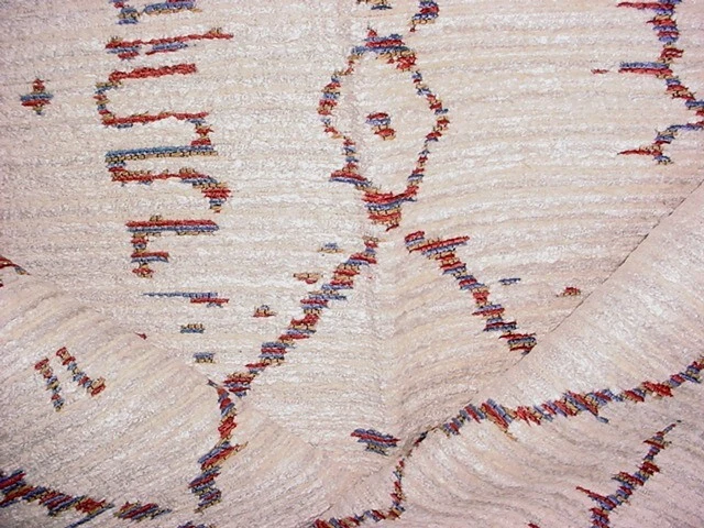 1-1/8Y Kravet Lee Jofa Ivory Orangewood Tribal Ikat Chenille Upholstery Fabric