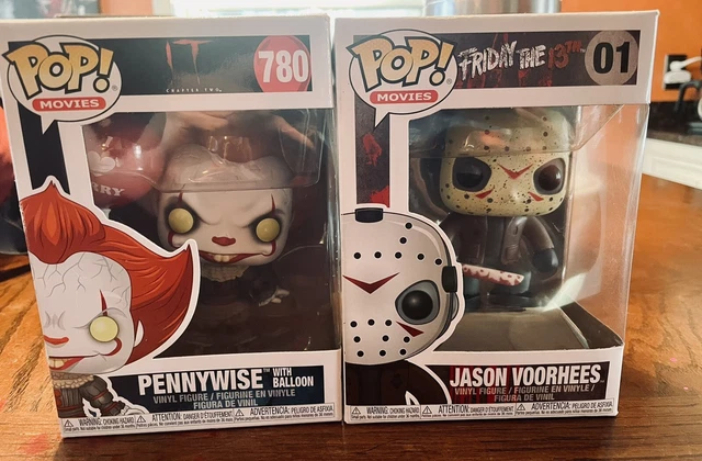 Funko Pop Horror Lot Of 2 Jason Pennywise w balloon Vaulted FRIDAY THE 13th IT