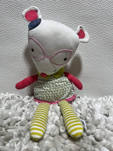 Mamas & Papas Pixie & Finch Patch bambino sonaglio campanello giocattolo morbido 14" bambola topo