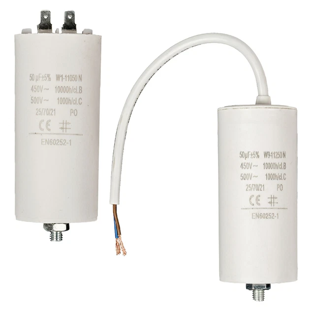 LOT 2 x Condensateur 50.0UF / 450 V à Cosses CONDO 50MF | Leroy Merlin LOT 2 x Condensateur 50.0UF / 450 V à Cosses CONDO 50MF | Leroy Merlin