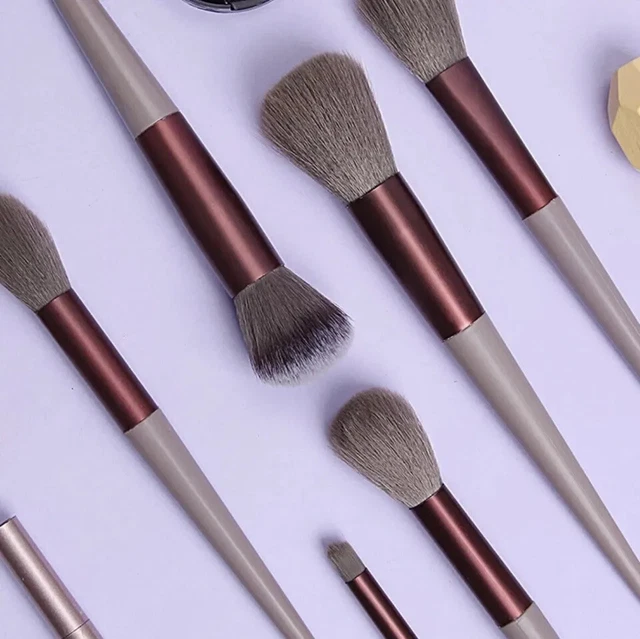 Set da 13 pennelli professionali per Make-up, Pennello Trucco Ombretto Fondo