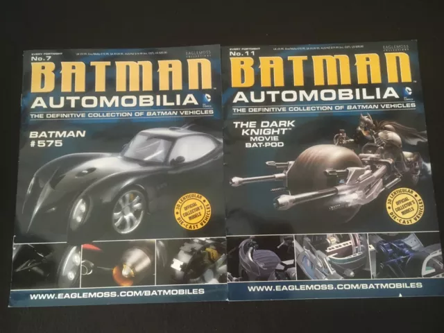 BATMAN AUTOMOBILIA #7, 11 Eaglemoss Magazines