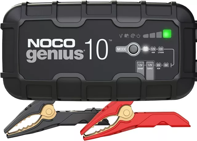 Noco GENIUS10 EU Batterie-Ladegerät 6V/ 12V 10A für Blei- und Lithium-Akkus AGM