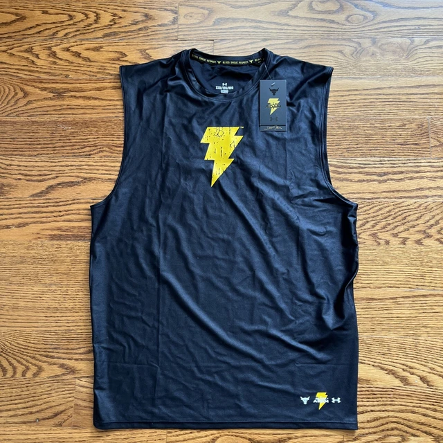 UNDER ARMOUR MENS Project Rock Heatgear Iso Chill Black Adam