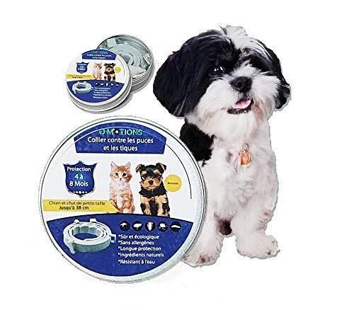 PARENCE - Collier Naturel Antipuces Anti-Tiques - Chiens/Chats, Résistant à lEa