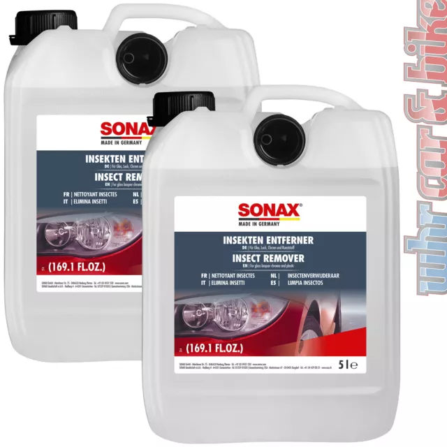 Sonax Insektenentferner 2x 5L Spezialreiniger für Glas, Lack, Chrom, Kunststoff