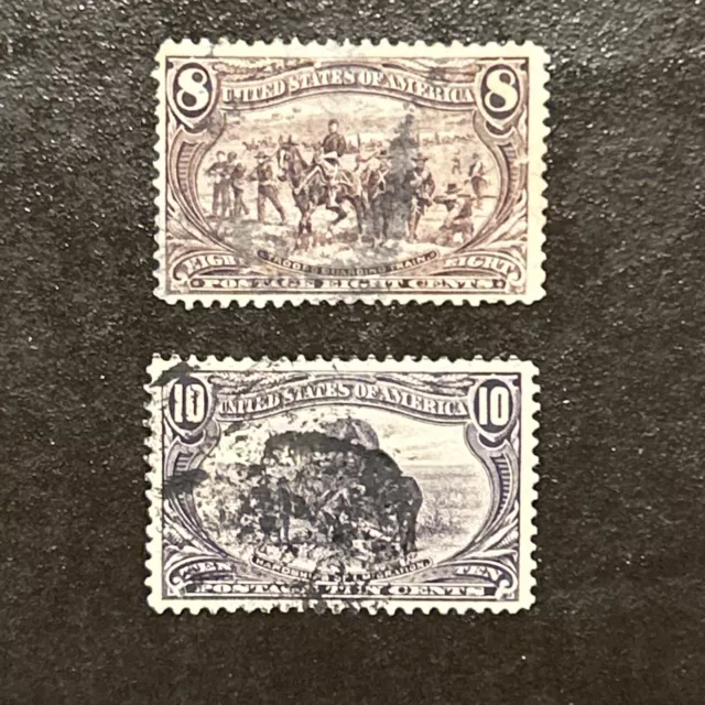 Trans Mississippi Expo US Scott 8 And 10 Cent #289-290 Used CV $85