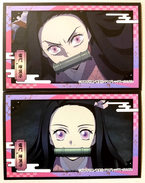 Demon Slayer sticker 2 set Nezuko Kamado normal and demon  not for sale