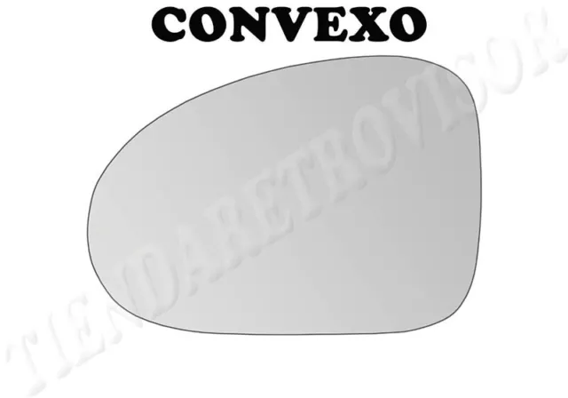 CRISTAL RETROVISOR PARA CHEVROLET SPARK 2005-2009 CONVEXO Izquierdo(Conductor)