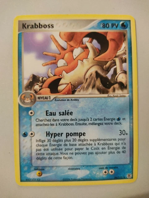 CARD POKEMON - KRABBOSS NM  26/112 EX Rouge Feu Vert Feuille