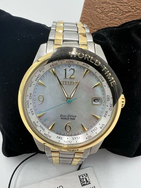 Citizen Eco-Drive White Mother of Pearl Women's Watch - FC800454D