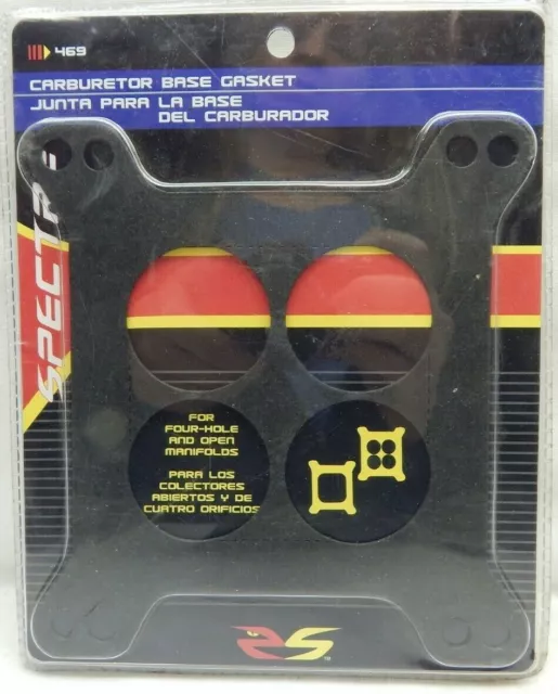 SPECTRE 469 Carb Carburetor Holley 4 Barrel Base Plate Gasket