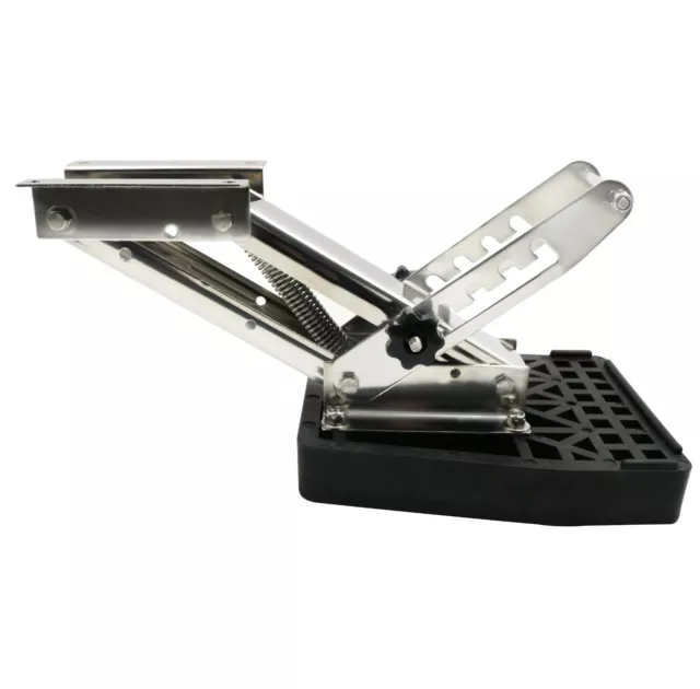 Stainless Steel 20hp Outboard Motor Bracket Kicker UP Auxiliary Trolling Boat