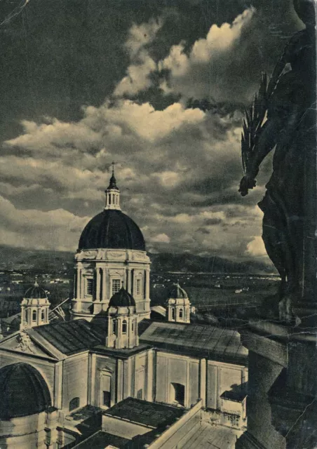 Cartolina Paesaggistica Campania Pompei Santuario Viaggiata Anno 1953