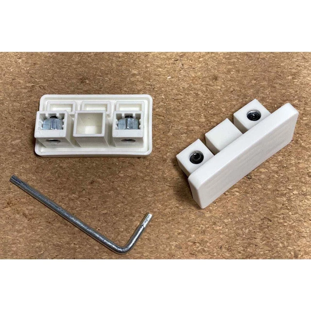 SET OF 2 End Caps Ikea VIDGA Triple Curtain Panel Track Sliding