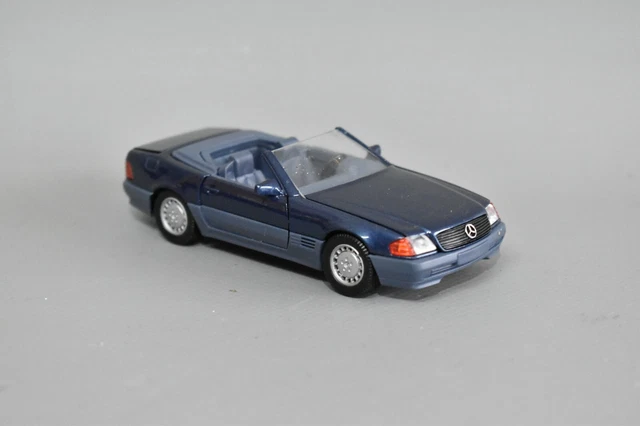 1:43 SCHABAK Modellauto MERCEDES BENZ 300  500 SL Cabrio offen blau 1:43 # 6
