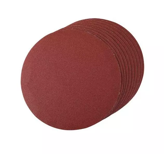 Pack of 10 - 180mm Sanding Discs 7" Pads Sandpaper Hook & Loop (120-400 grit)