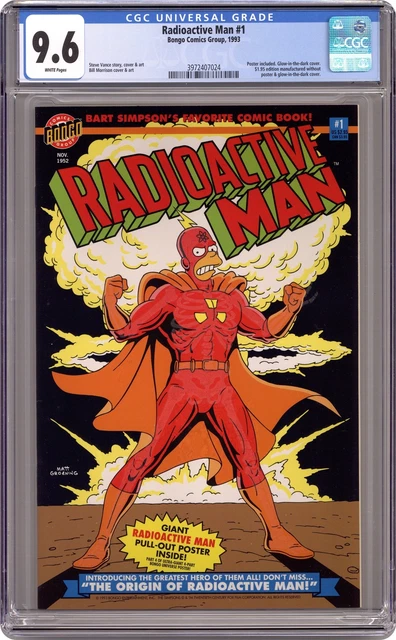 Radioactive Man 1D Glow in the Dark Variant CGC 9.6 1993 3972407024