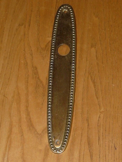 1 Vintage Brass Door Backplate Back Plate - Made in Italy