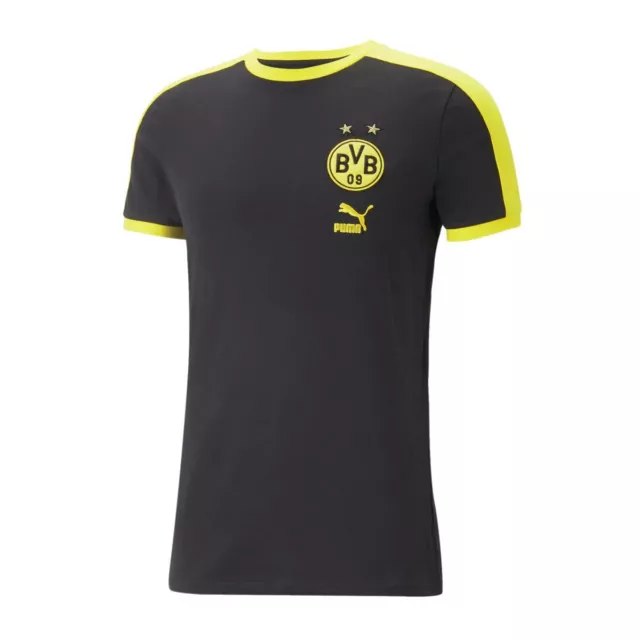 Jersey Puma   Borusia Dortmund Heritage T7 Black  Soccer Mens