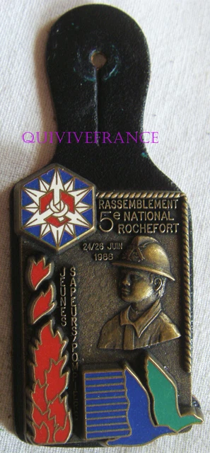 IN20791 - Distintivo Genieri Pompiers Rochefort, 5° Rass. Nal Dei Jeunes S.P ,