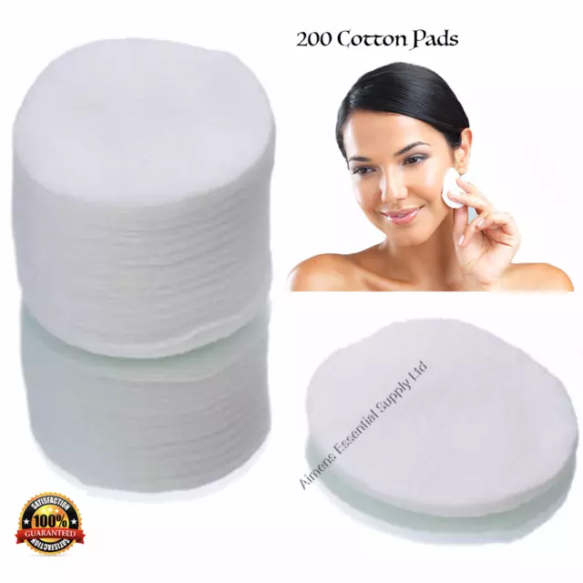 100PCS Cotton Pads Round 100% Cotton Simply Soft Make Up Nail Polish  Remover W~