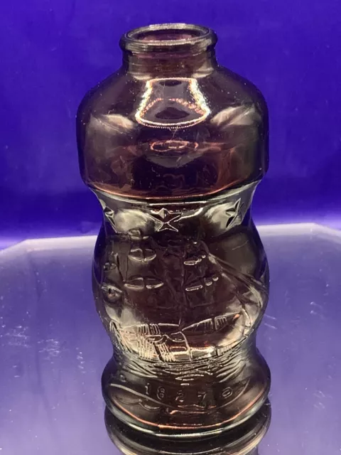 Rare VTG Wheaton AMETHYST GLASS 1827 Clipper Ship Childs Juice GLASS Bottle