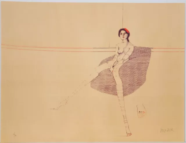 Paul Wunderlich/ handsigniert /1968/ Long Legs /Lithografie/ 70 Exemplare