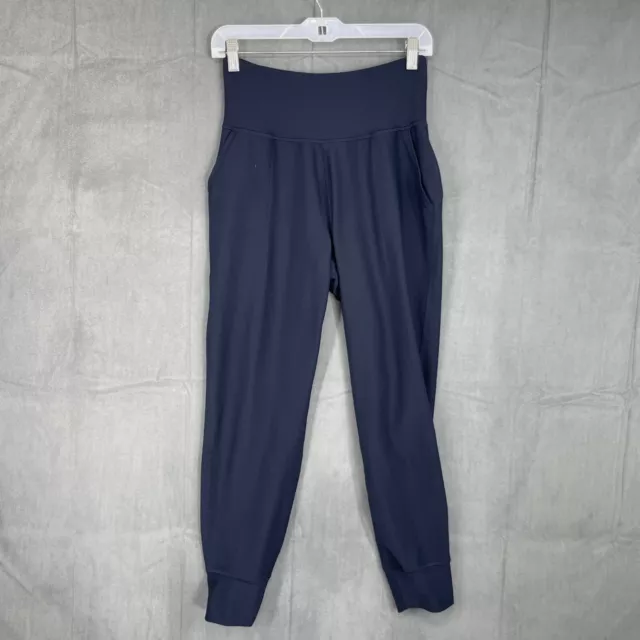 Old Navy Active Joggers Womens Medium Navy Blue High Rise Go Dry Powersoft Gym