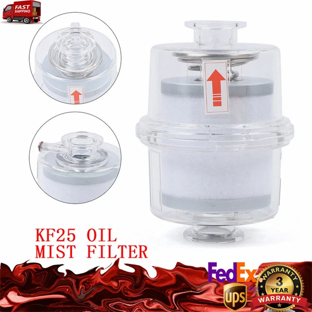 KF25 VACUUM PUMP Exhaust Oil Mist Filter Eliminator Replacement Kit