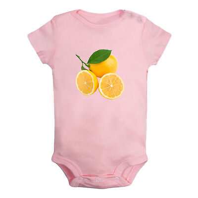 Baby Fruit Lemon Pattern Romper Newborn Bodysuit Infant Jumpsuits Babies Outfits