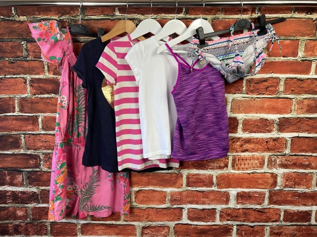 Girls Bundle Age 8-10 H&M M&S Usa Pro Next Summer Tops Bikini Playsuit Set 140Cm