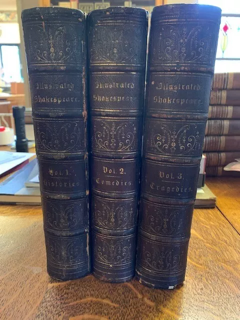 THE ILLUSTRATED SHAKESPEARE. Harper. 1847. 3 vols