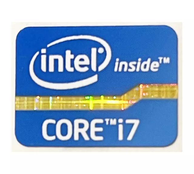 1 pcs Core i7 Inside 15.5mm x 21mm Sticker Label Logo Decal Case Badge