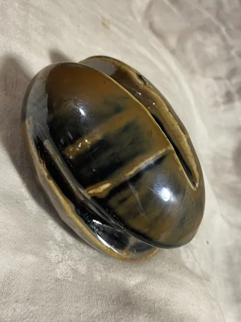 Antique/ Vintage Porcelain Electrical Wire Insulator Tortoise Shell