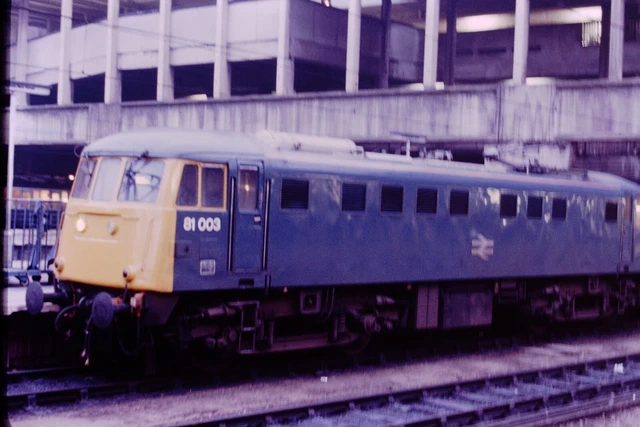1980S BRITISH RAIL BR Diesel Loco 81003 Birmingham New St Railway Slide ...