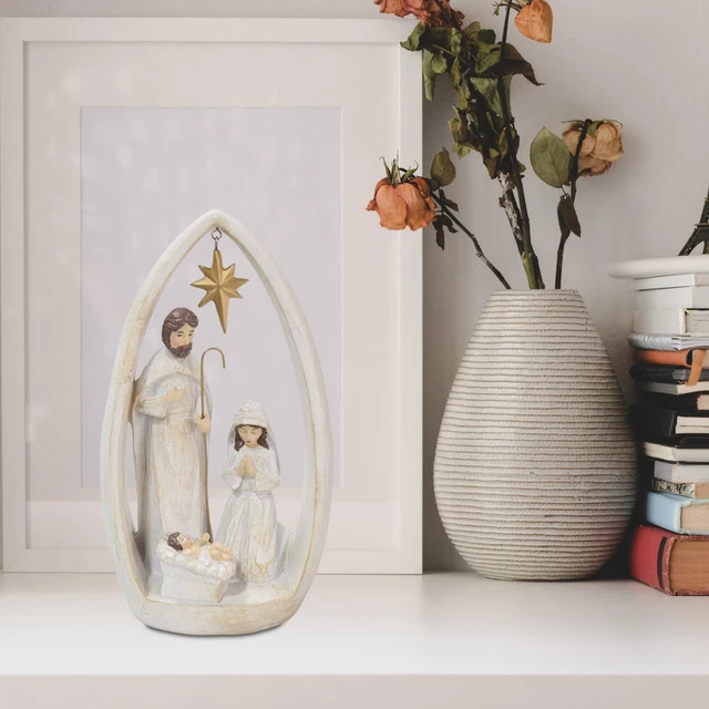 Ensemble de figurines de scène de la Nativité Décor spirituel Collection