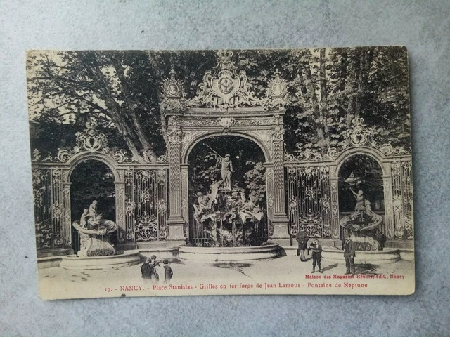 Cpa Nancy Place Stanislas Wrought Iron Grilles